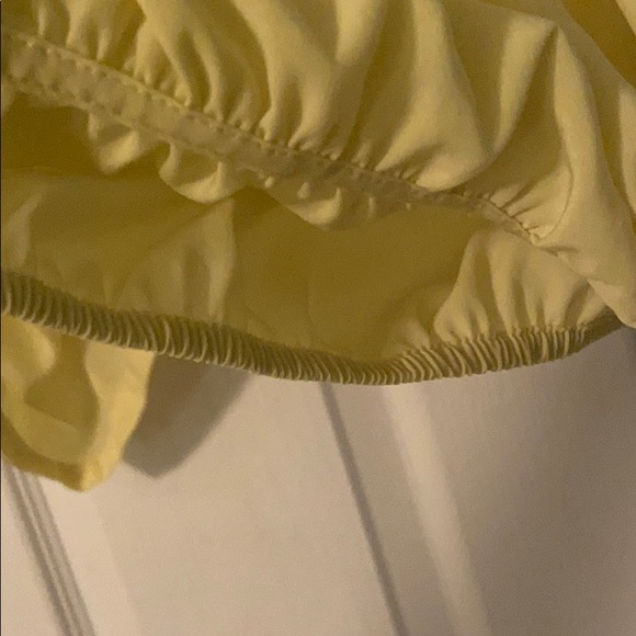 DKNY Jeans yellow surplice wrap blouse XS - Picture 4 of 9